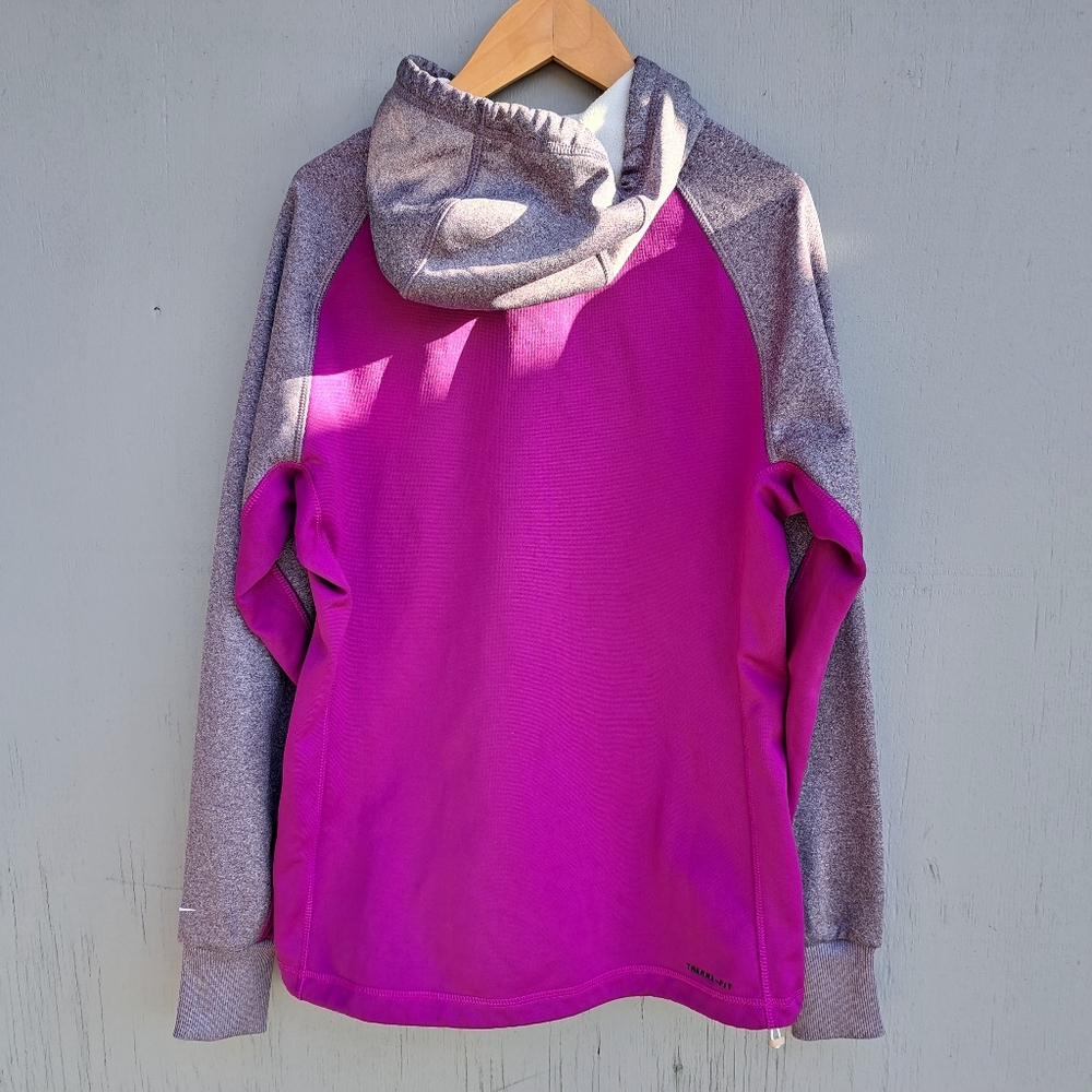 NIKE Therma Fit Womens Pullover Hoodie Purple/Gray Size Small - Picture 8 of 15